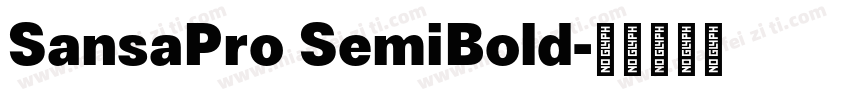 SansaPro SemiBold字体转换